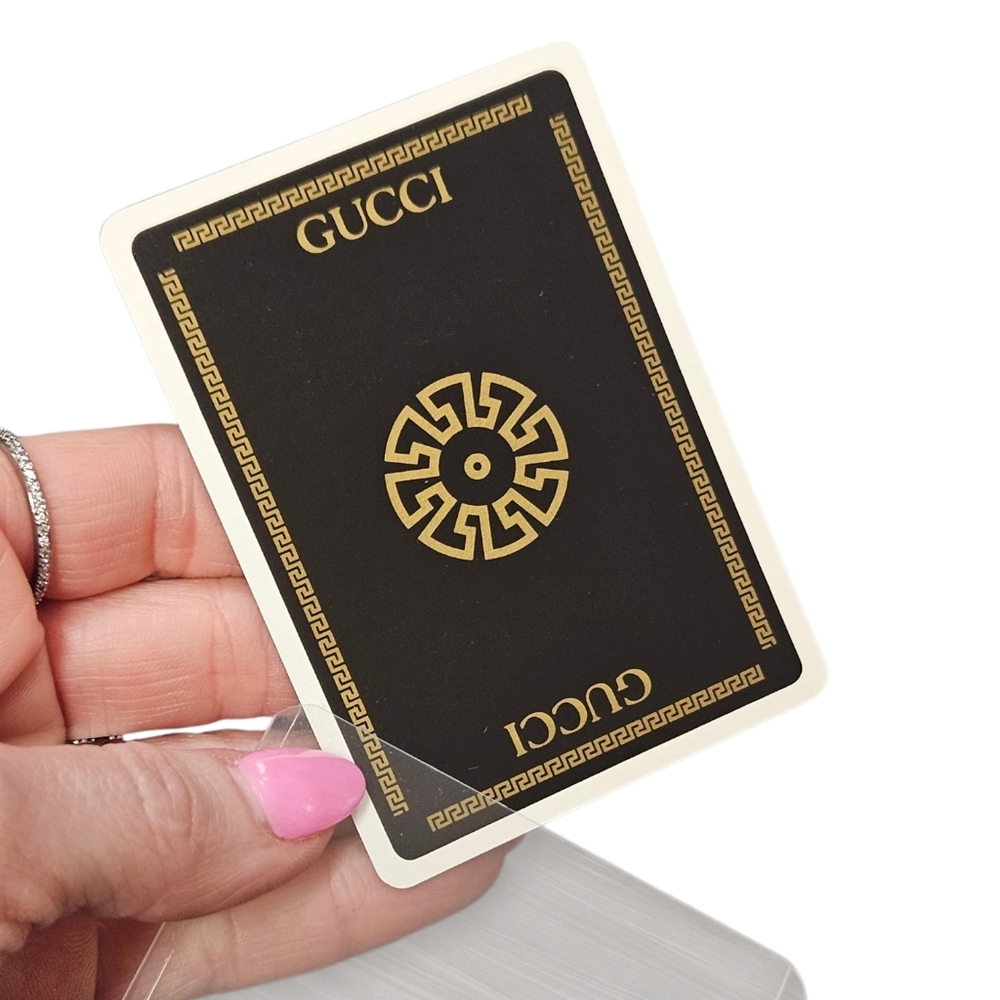 Vintage Gucci Playing Card In Hard Case | 10 Diamonds